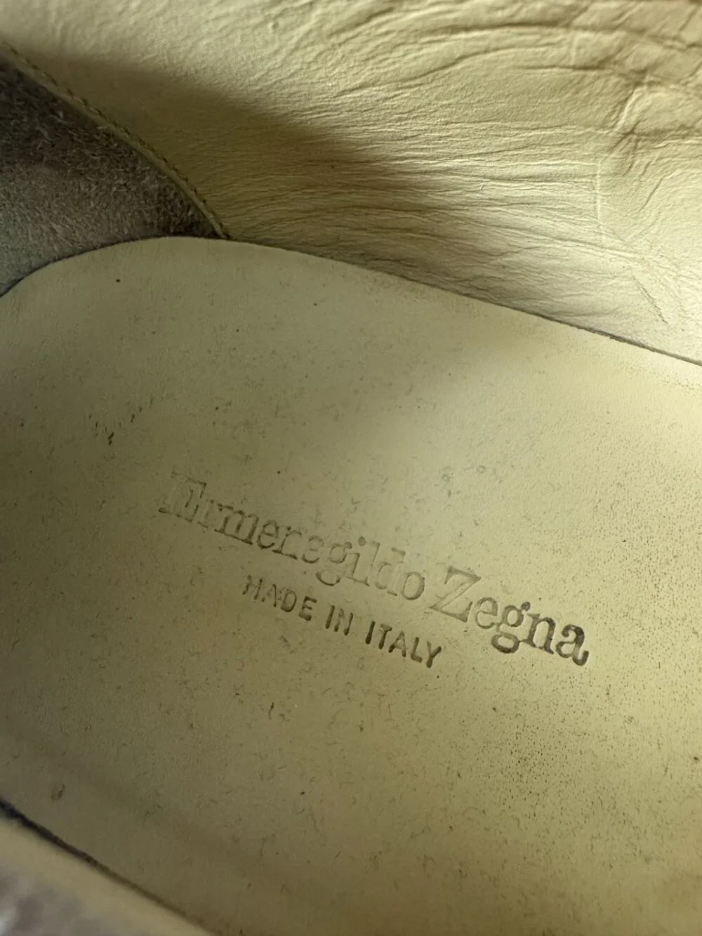 Authentic Ermenegildo Zegna L'Asola suede penny loafers, Size 11 D